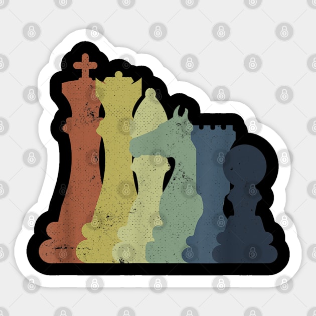 Retro Chess Gift chess player Sticker by little.tunny